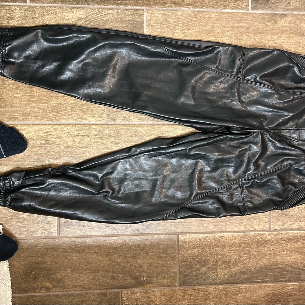 MELISSA NEPTON Shiny Black Joggers